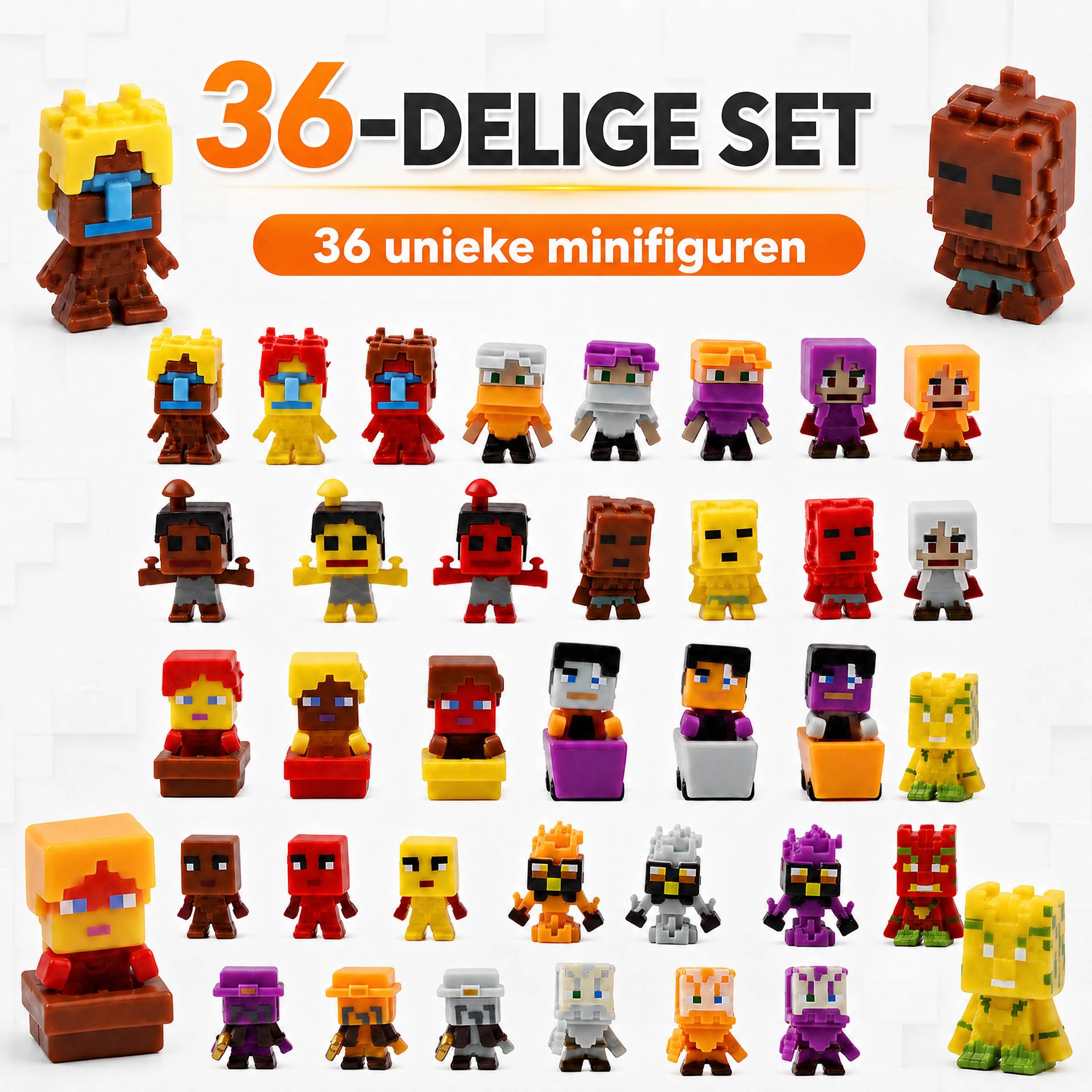 Minifigurenset - 36 delig
