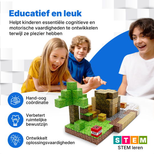 Huis van het dorpshoofd - 192 magnetische bouwblokken | Klegu