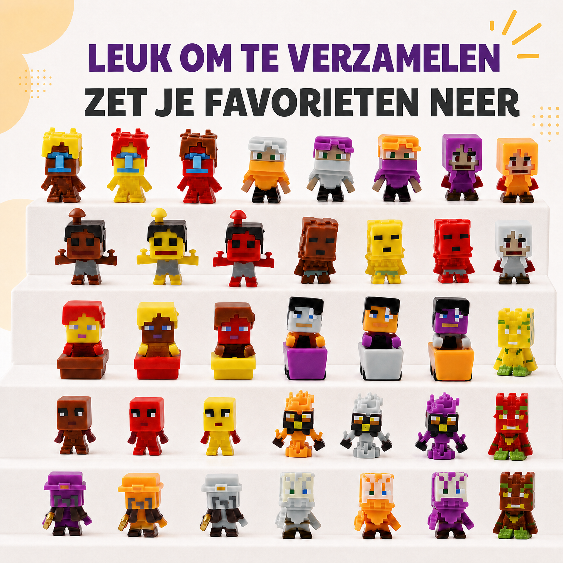 Minifigurenset - 36 delig
