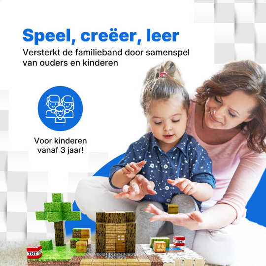 Huis van het dorpshoofd - 192 magnetische bouwblokken | Klegu
