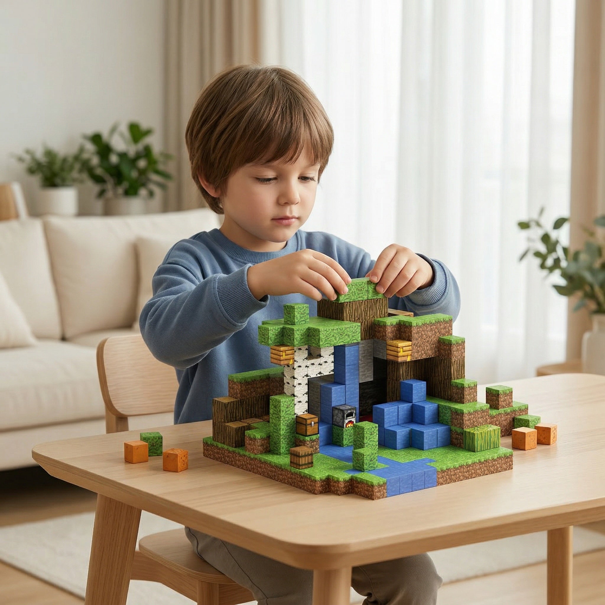 Jungle creek - 300 magnetische bouwblokken | Klegu