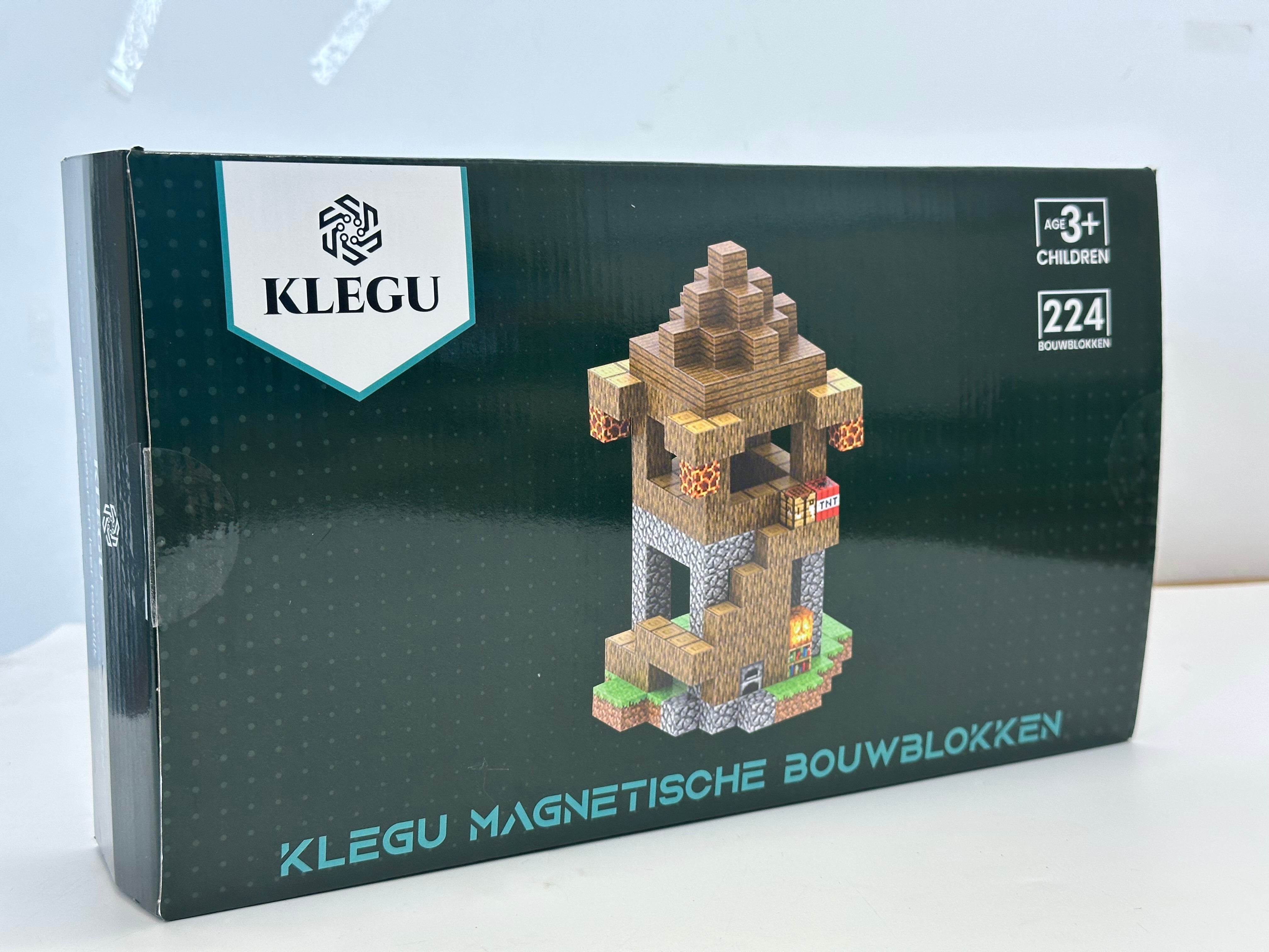 Uitkijktoren - 224 magnetische bouwblokken | Klegu