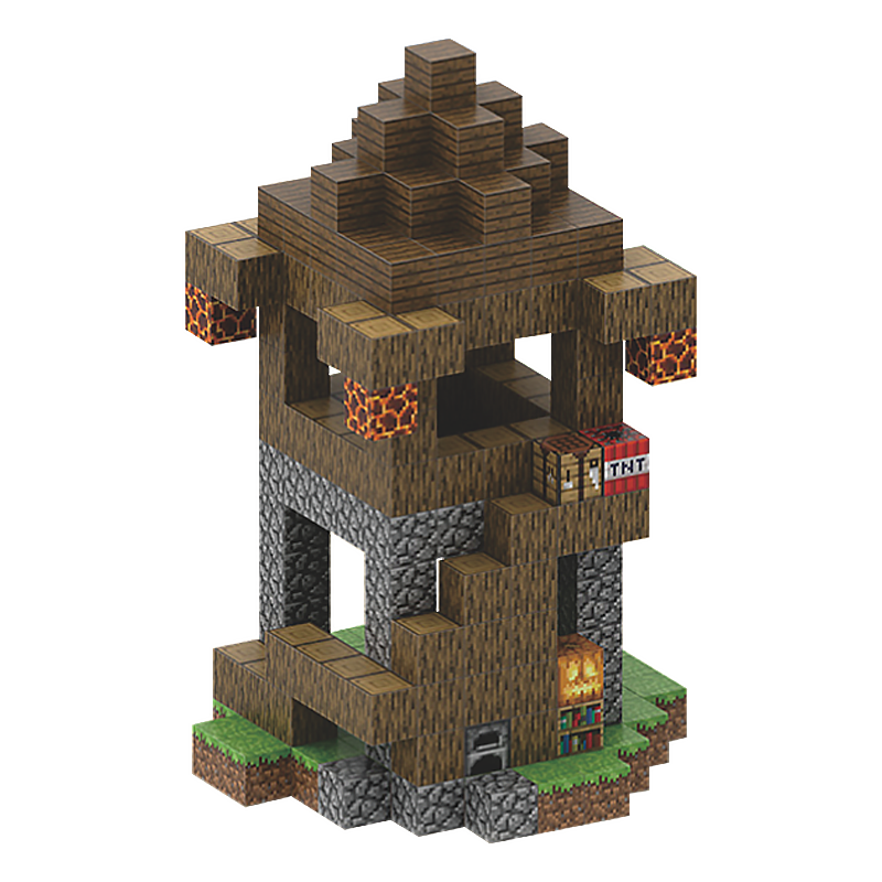 Uitkijktoren - 224 magnetische bouwblokken | Klegu