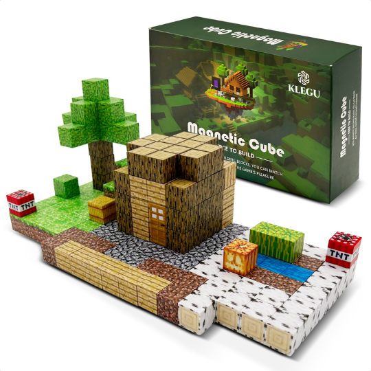 Huis van het dorpshoofd - 192 magnetische bouwblokken | Klegu