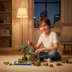 Boerderij - 212 magnetische bouwblokken | Klegu