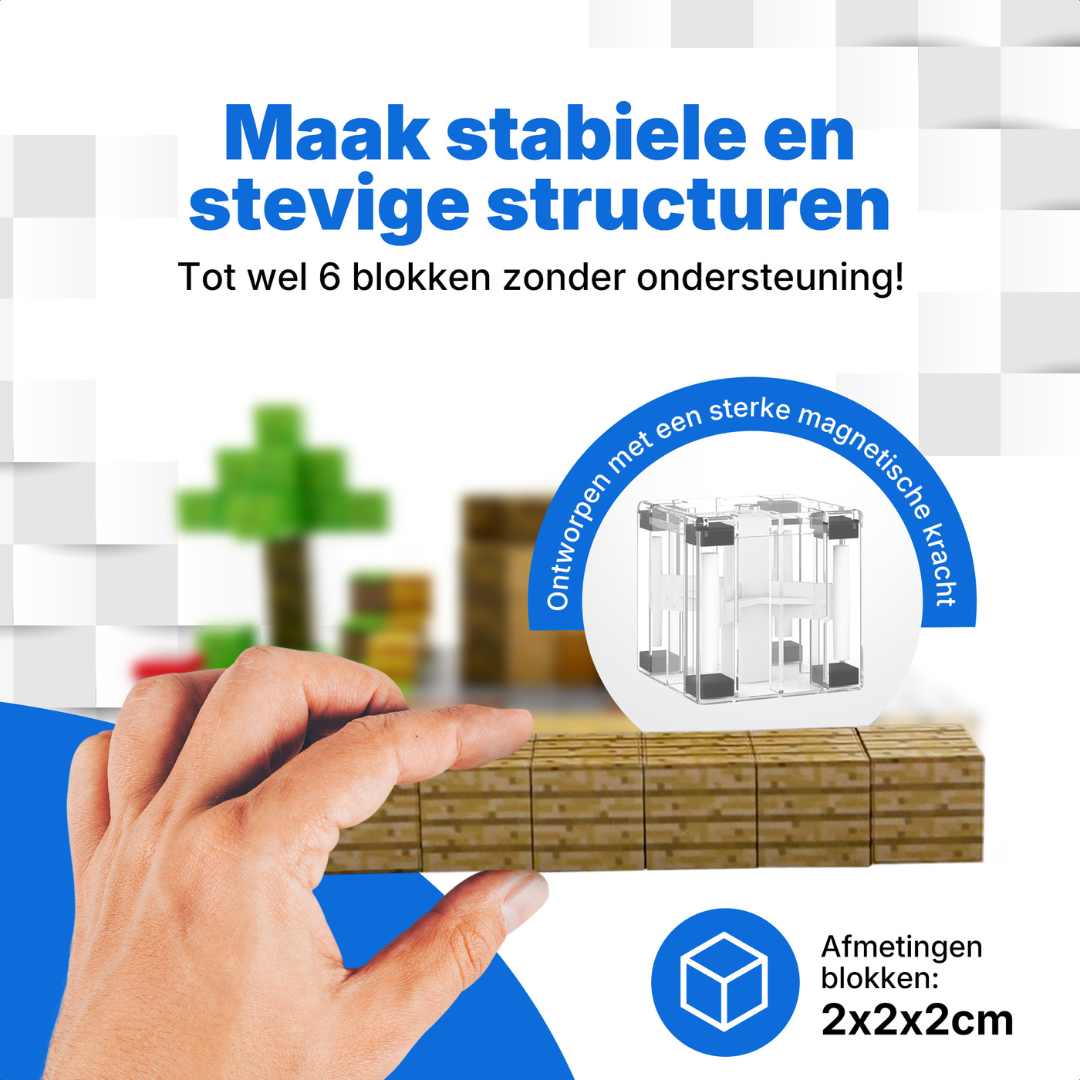Sneeuwhut - 128 magnetische bouwblokken