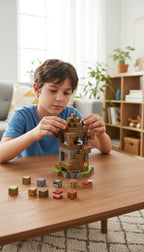 Uitkijktoren - 224 magnetische bouwblokken | Klegu