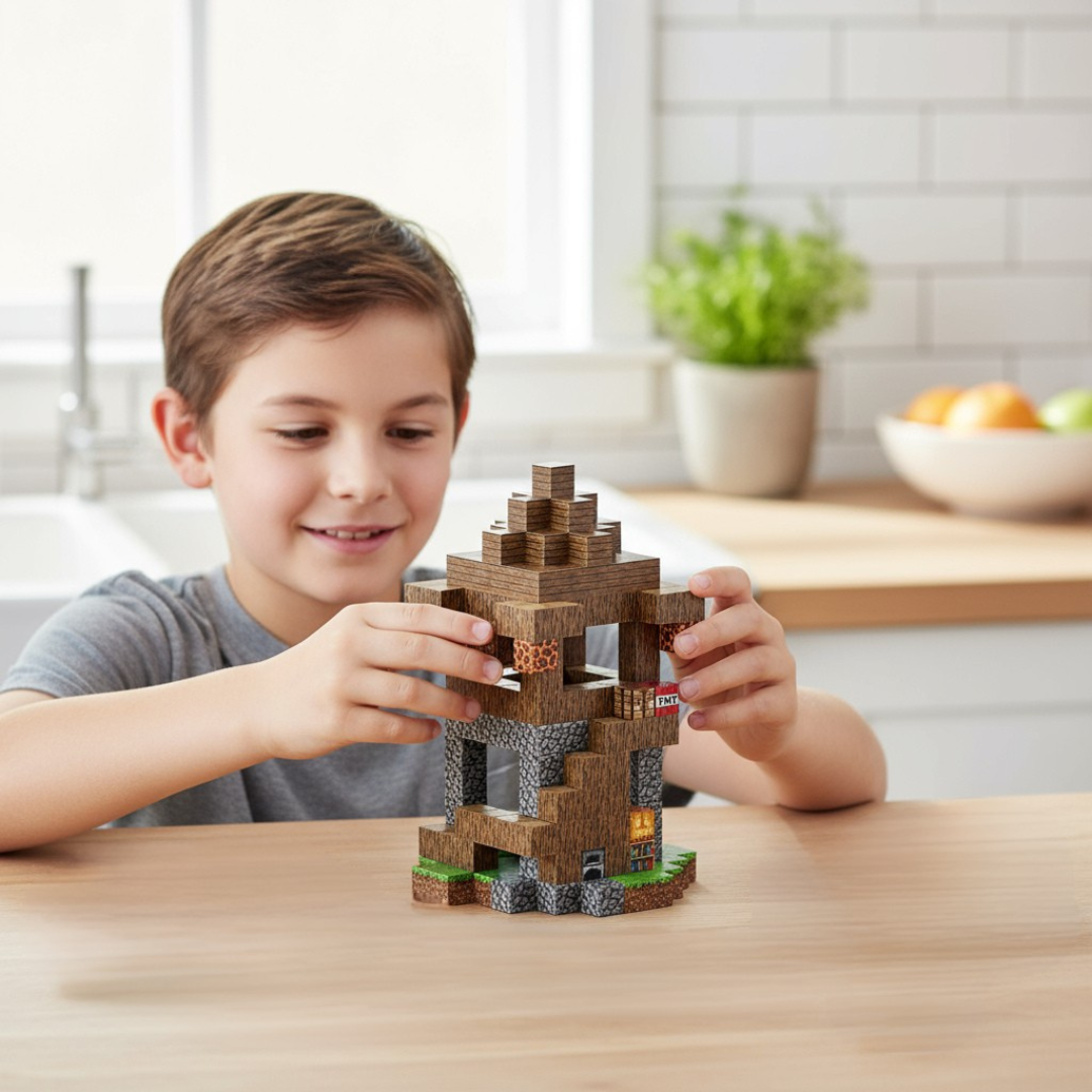 Uitkijktoren - 224 magnetische bouwblokken | Klegu