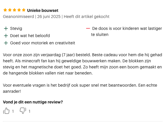 Review foto van Anoniem