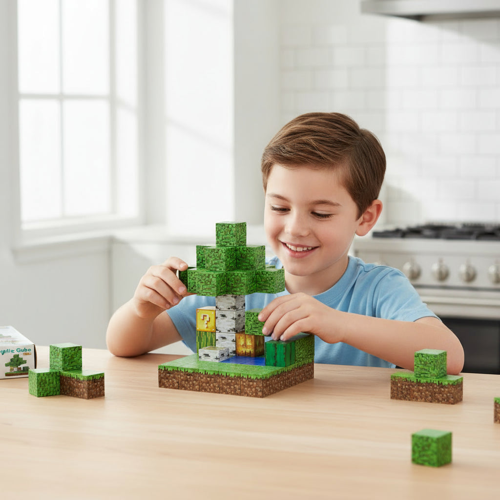 Mini bos - 48 magnetische bouwblokken | Klegu