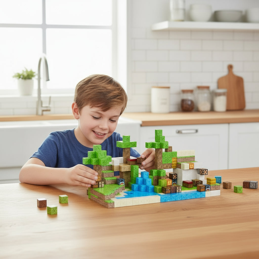 Jungle - 400 magnetische bouwblokken | Klegu